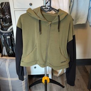 gymshark crop workout hoodie